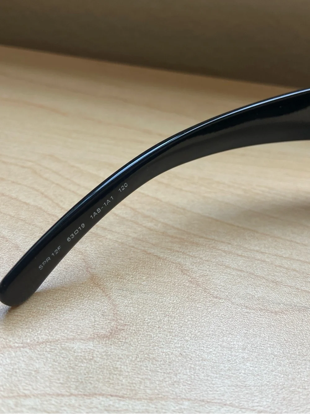 Prada SPR 12F Black Shell Sunglasses Made in Italy